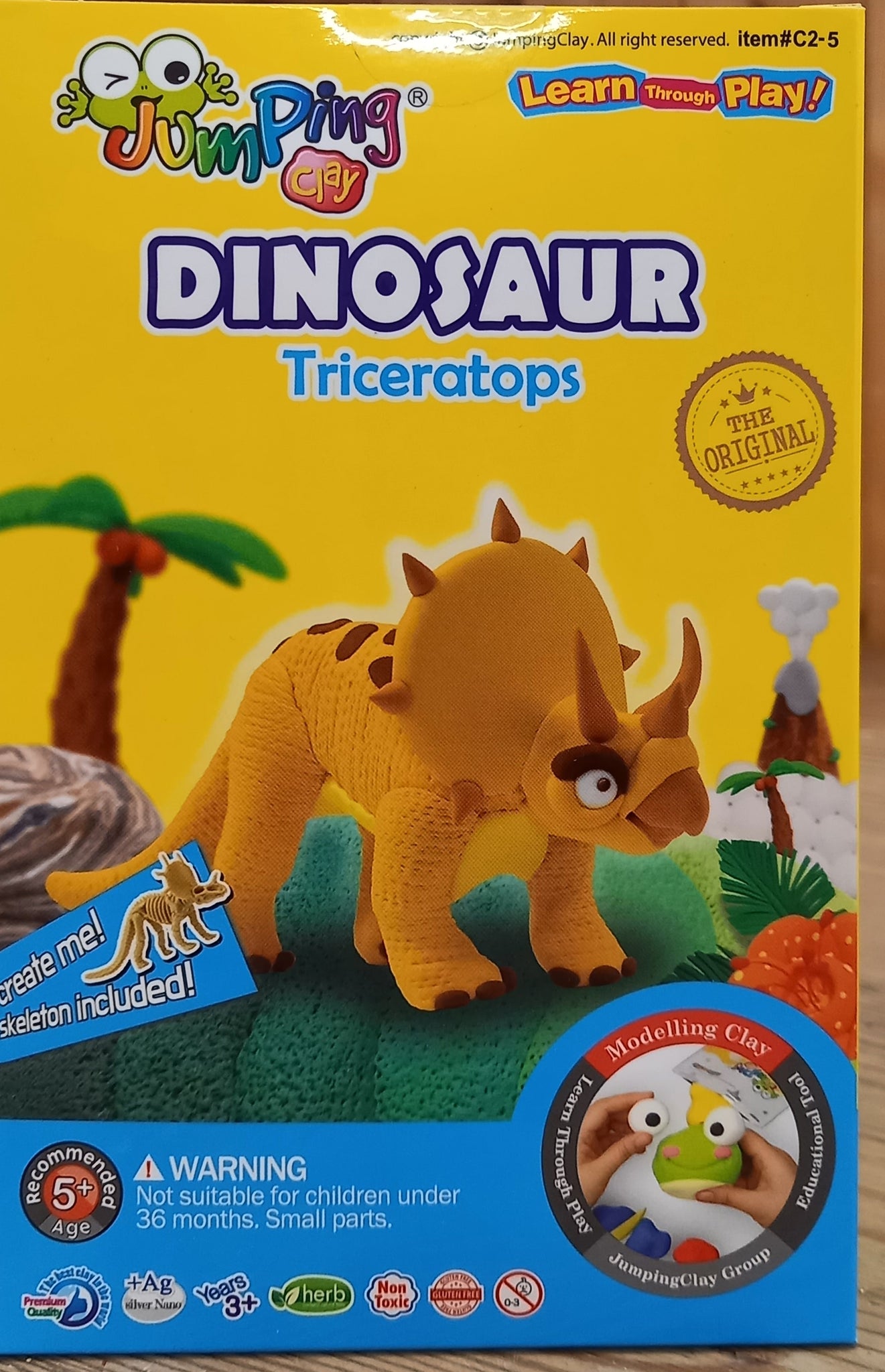 Jumping clay - Dinosaur
