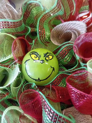 Wreath - The Grinch Themed