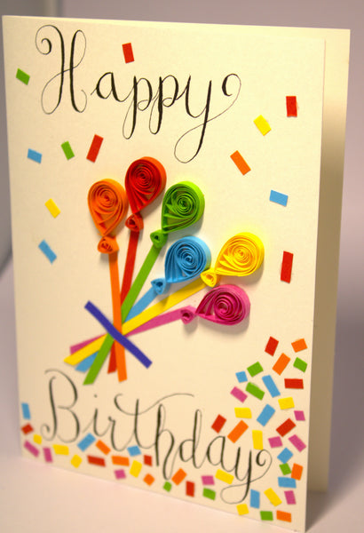 Greeting Card - Happy Birthday Balloons