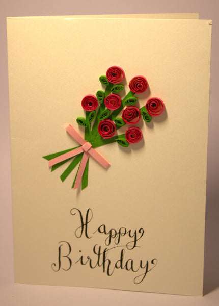 Greeting Card - Happy Birthday Roses