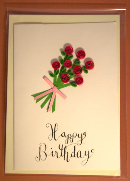 Greeting Card - Happy Birthday Roses