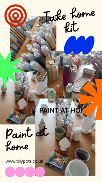 Take home Pottery Painting Kits
