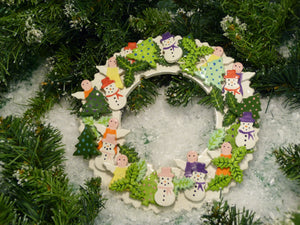 Clay Christmas Wreath
