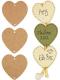 MDF 3 x Hanging Hearts